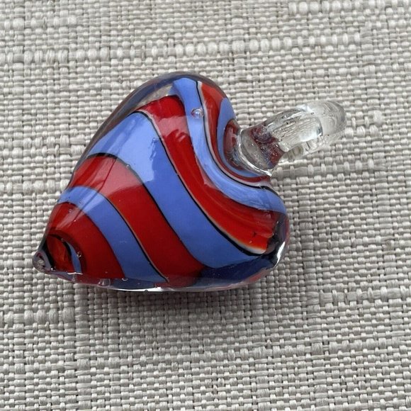 Women Necklace Pendant Heart Shape Red/ Purple Tone Pendant Jewelry - Picture 4 of 8